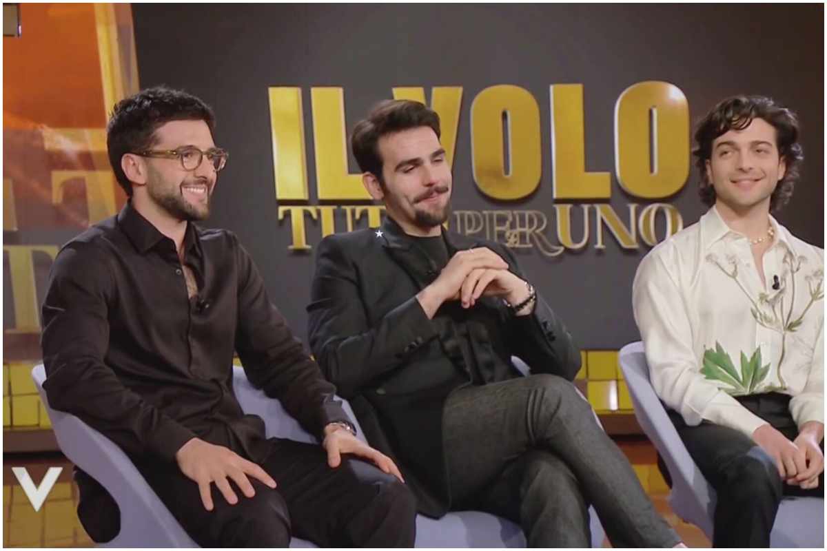 Il volo dove vivono i tre cantanti