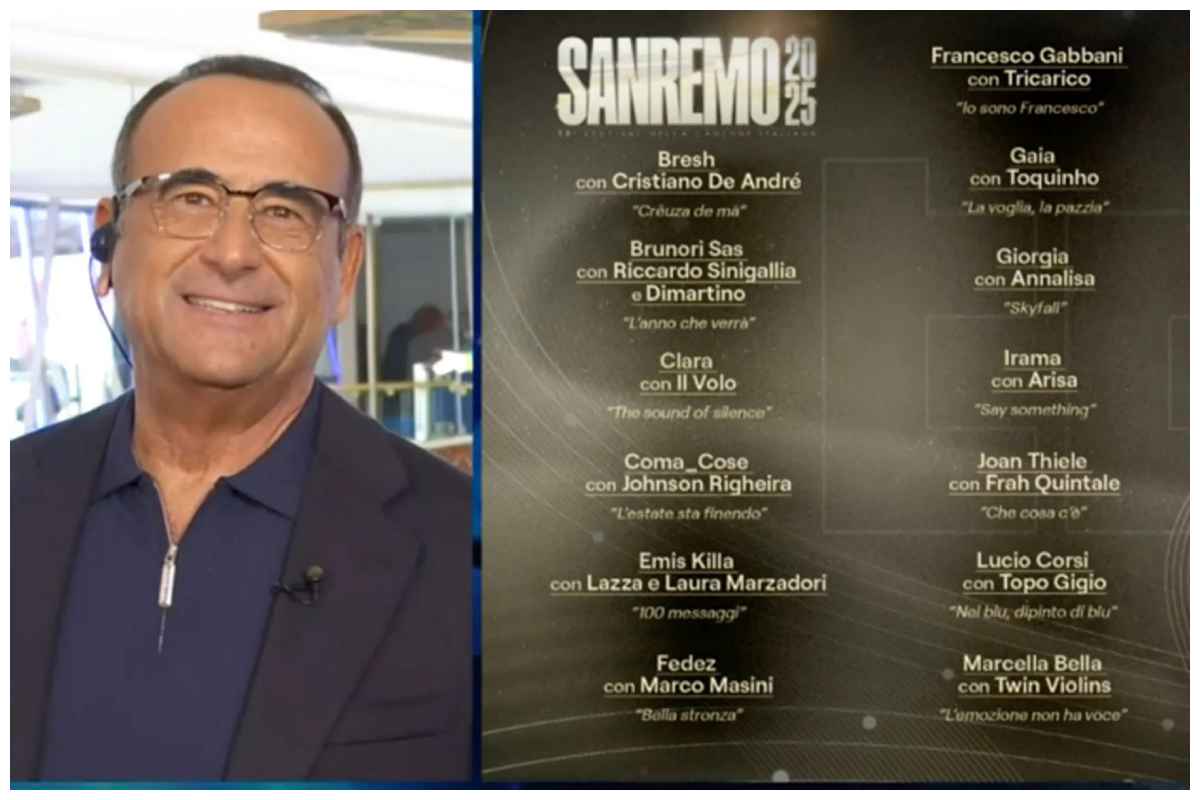 Sanremo 2025 tutti i duetti