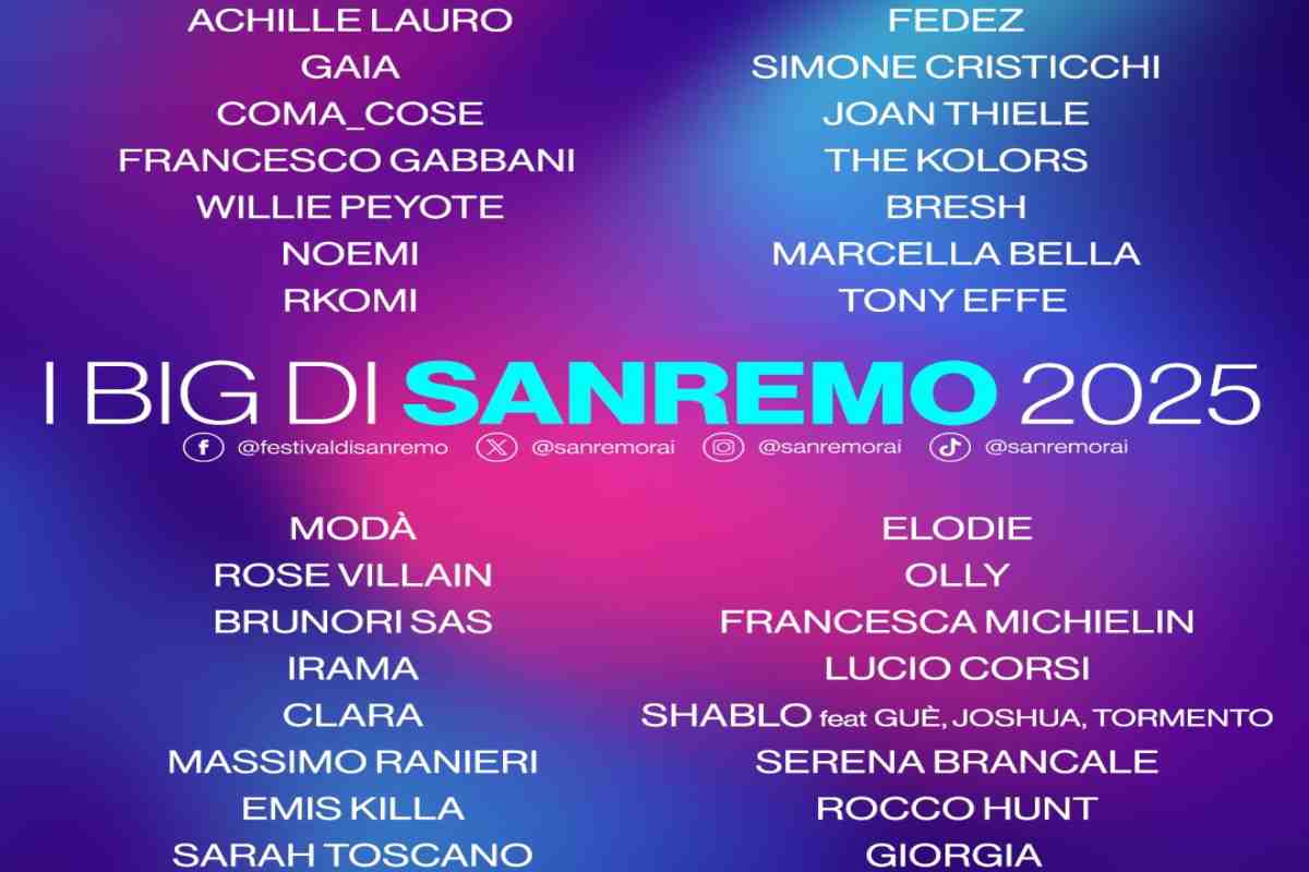 Big in gara a Sanremo